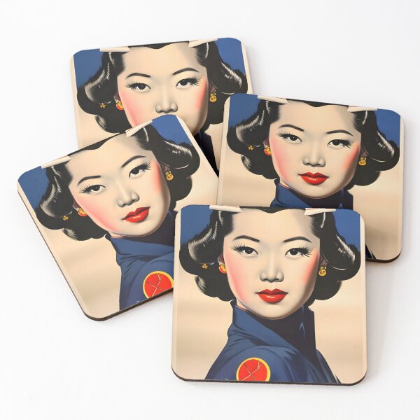 Item preview, Vintage portrait of an Asian beauty - retro style designed and sold by Dalive.
