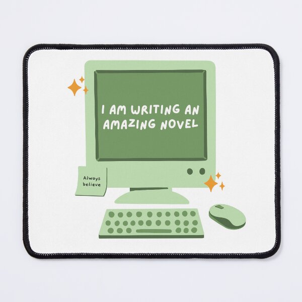Item preview, I am writing an amazing novel. Cute affirmation design for writers. designed and sold by CreativeStrand.