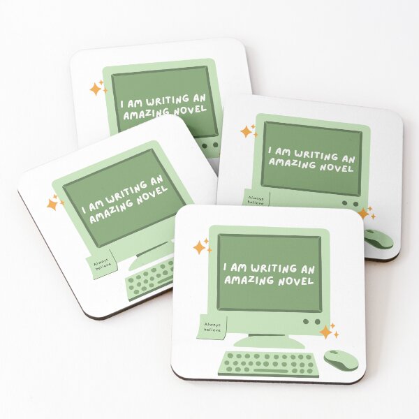 Item preview, I am writing an amazing novel. Cute affirmation design for writers. designed and sold by CreativeStrand.