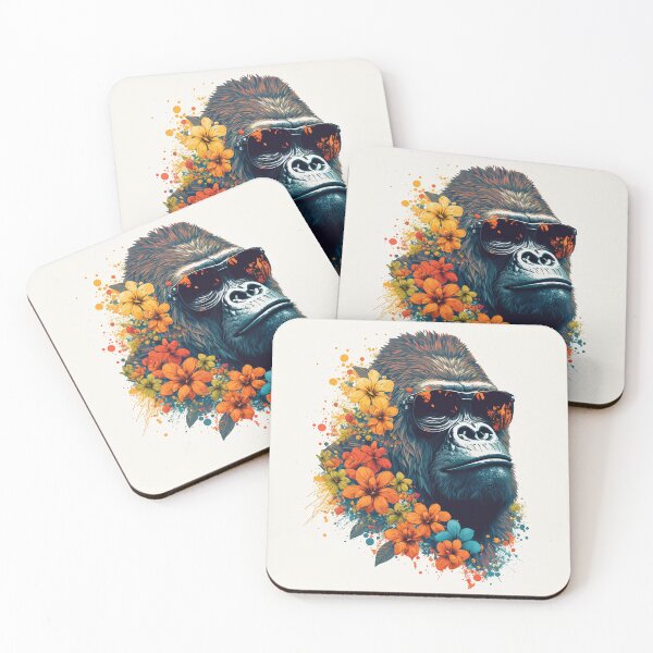 Item preview, Super cool gorilla in sunglasses  designed and sold by Maryberry96.