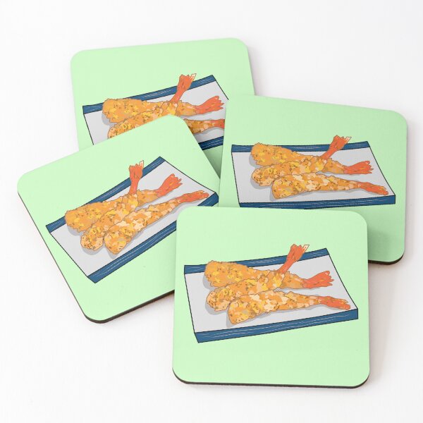Item preview, Shrimp tempura cartoon illustration designed and sold by Misscartoon.