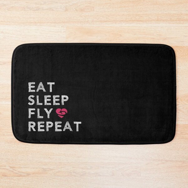 Item preview, Eat Sleep Fly Repeat - Funny Aviation Saying - Airplane Lover Quote designed and sold by Ikaroots.