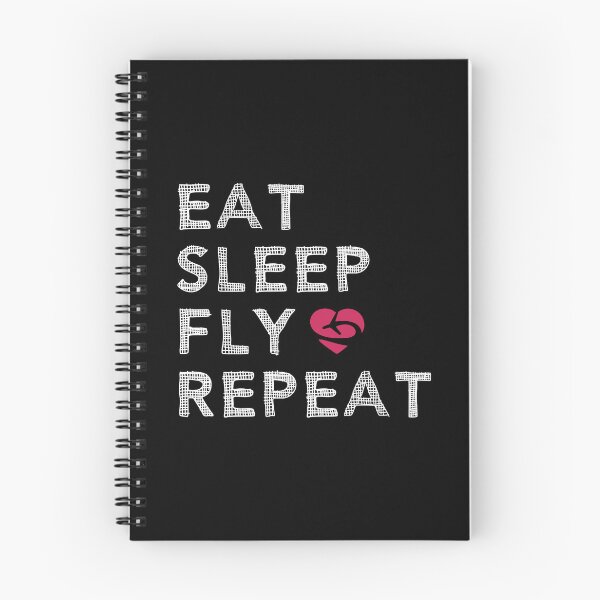Item preview, Eat Sleep Fly Repeat - Funny Aviation Saying - Airplane Lover Quote designed and sold by Ikaroots.