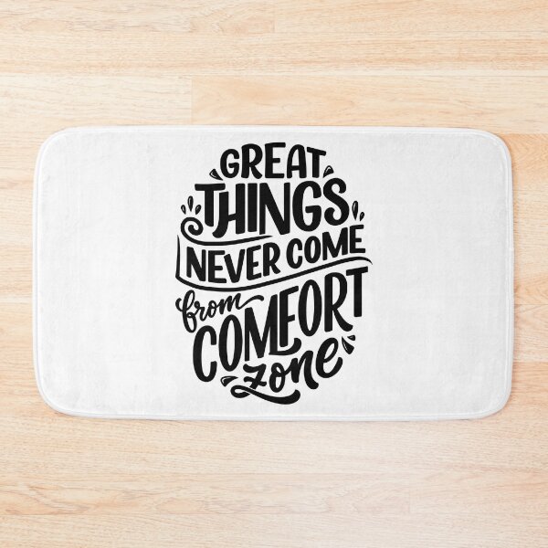 Item preview, Great Things Never Come From Comfort Zone (black) designed and sold by Daluyong.