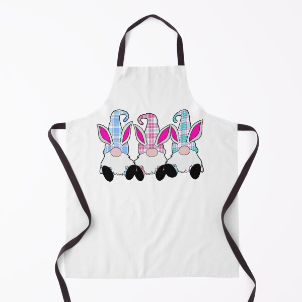 Item preview, 3 Easter Gnomes Pastel plaid hats Spring Bunny Ears Rabbit Cute designed and sold by funnytshirtemp.
