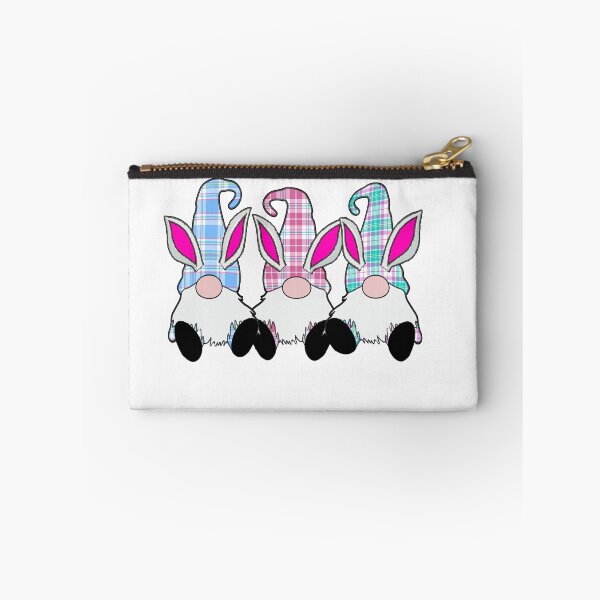 Item preview, 3 Easter Gnomes Pastel plaid hats Spring Bunny Ears Rabbit Cute designed and sold by funnytshirtemp.