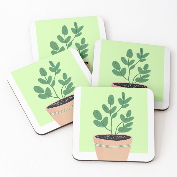 Item preview, House Plant Green Pot Mid-Century Modern Boho designed and sold by PinkNomad.