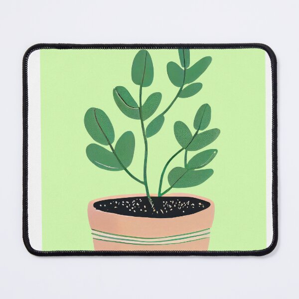 Item preview, House Plant Green Pot Mid-Century Modern Boho designed and sold by PinkNomad.