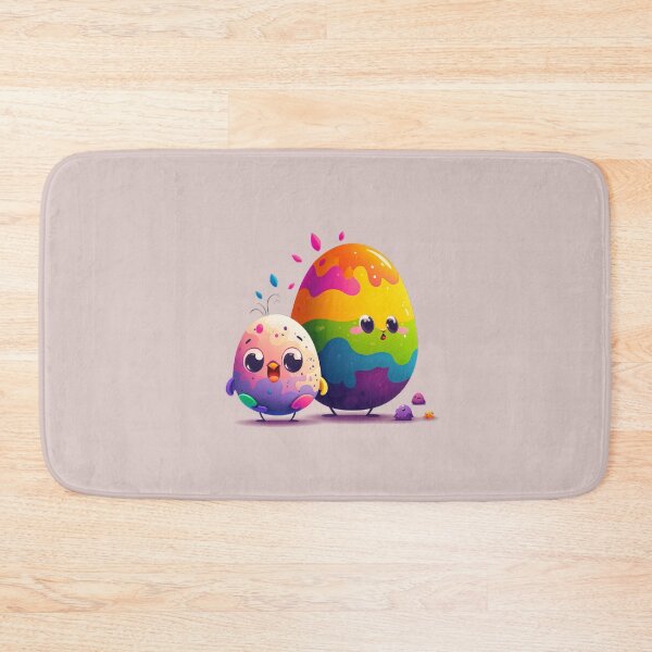 Item preview, Cute Chick and Rainbow Colored Egg - Abstract Art designed and sold by quick-drops.