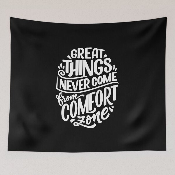 Item preview, Great Things Never Come From Comfort Zone (white) designed and sold by Daluyong.