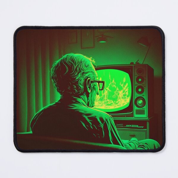 Item preview, Man watching tv  designed and sold by Sarvgya Verma.