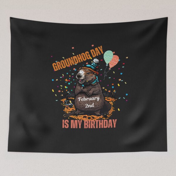 Item preview, Groundhog Day February 2nd Is My Birthday T-Shirt, Groundhogs Lovers Gift,  designed and sold by blakfrog.