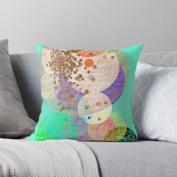 Circles Throw Pillow