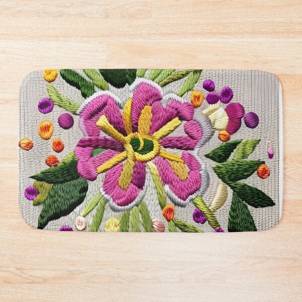 Item preview, Embroidered Garden Flowers, Heidi designed and sold by Magia Design.