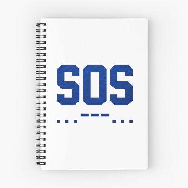 Item preview, SOS Morse Code Minimalist Blue designed and sold by everything4eva.