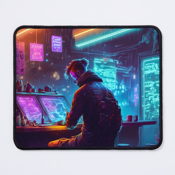 Item preview, Cyberpunk neon wall art designed and sold by chaoticabstract.