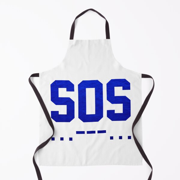 Artikelvorschau, SOS Morsecode Minimalistisch Blau entworfen und verkauft von everything4eva.