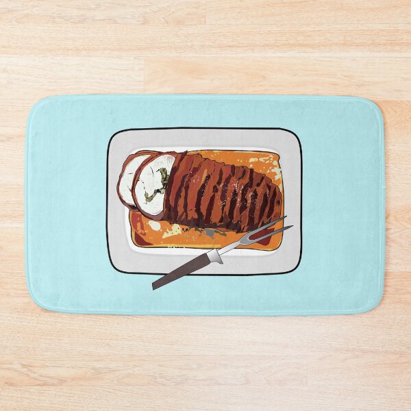 Item preview, Roast turkey breast cartoon illustration designed and sold by Misscartoon.