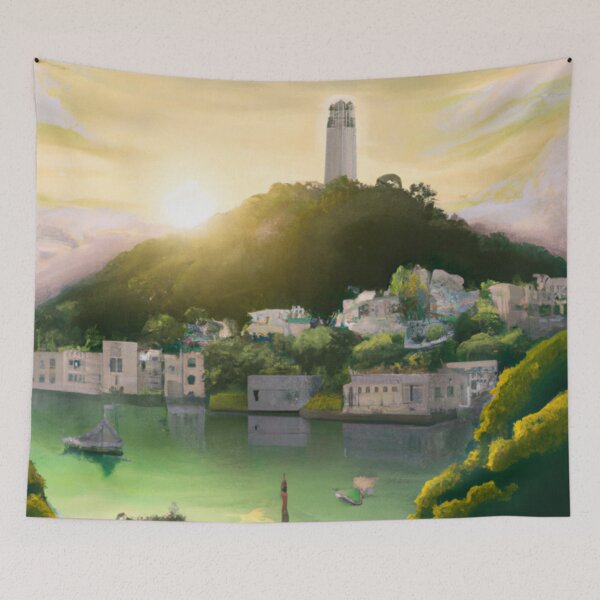 Item preview, San Francisco (reimagined) VI (Coit Tower) designed and sold by BelowHorizon.