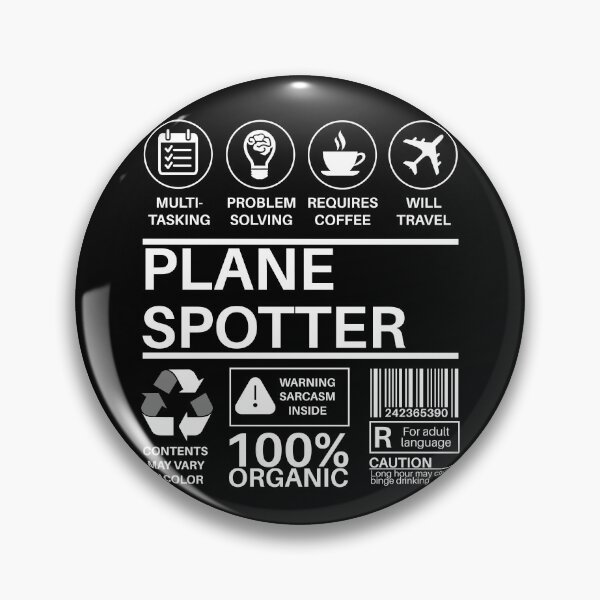 Item preview, Plane Spotter Multitasking Certified Job Gift Item designed and sold by SpicyAviator.