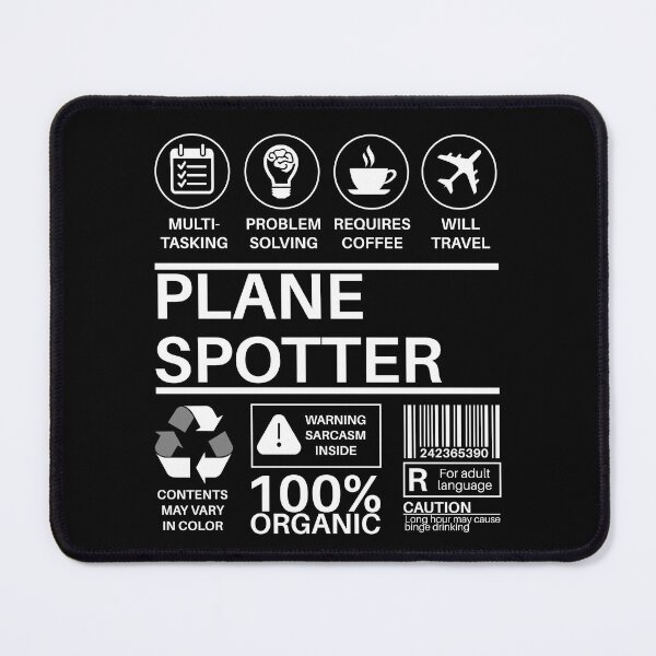 Item preview, Plane Spotter Multitasking Certified Job Gift Item designed and sold by SpicyAviator.