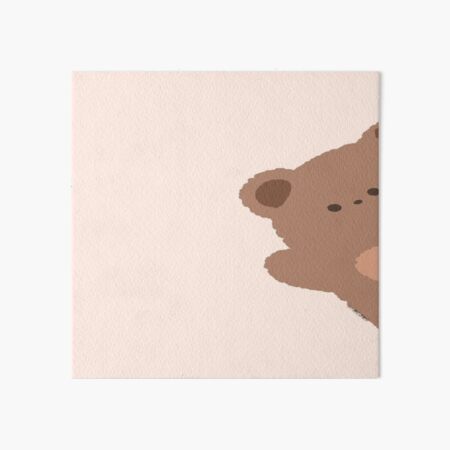 Cute greeting vintage teddy bear illustration Art Board Print for Sale by  knappidesign