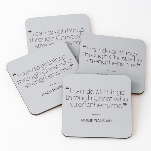 Item preview, Bible Verse Philippians 4:13 designed and sold by TonsPOD.