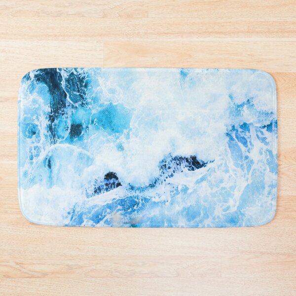Vista previa del artículo con la obra «Olas del océano, playa de verano, pintura de acuarela, arte acrílico, regalos familiares de San Valentín», diseñado y vendido por getlyart.