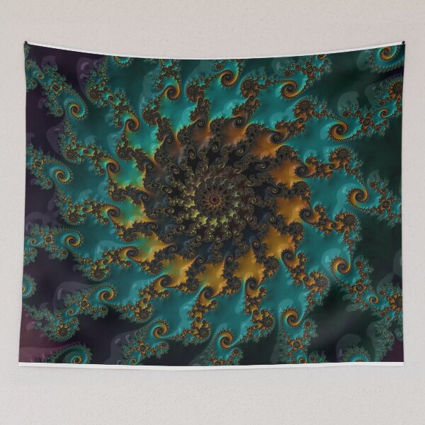 Item preview, Colorful fractal abstract flower designed and sold by Photopat.