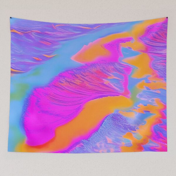 Item preview, Colorful Water Flow Art designed and sold by asurtiumgreen.