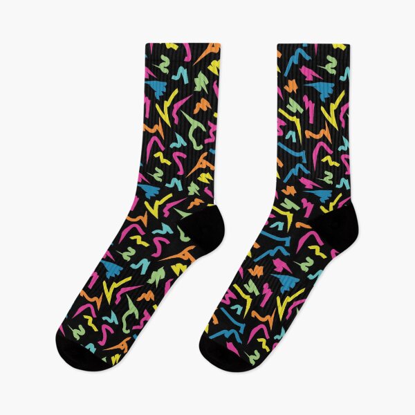 Item preview, Rainbow Colors Bright Retro 80's Eighties Abstract Scribble designed and sold by Zab Butler Design.