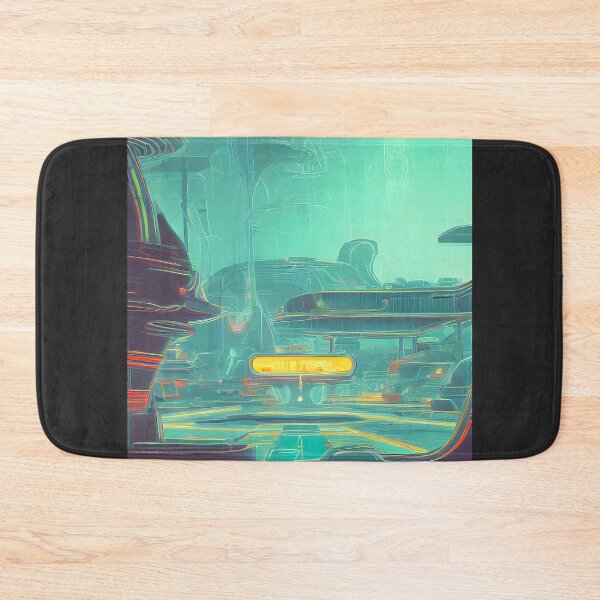 Item preview, Vintage neon city | Retro futurism designed and sold by MrDoze.