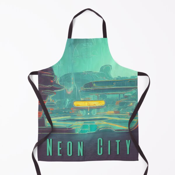 Item preview, Vintage neon city | Retro futurism designed and sold by MrDoze.