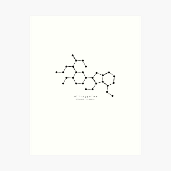 Aperçu de l'œuvre Molécule de Mitragynine Kratom créée et vendue par cl0thespin.