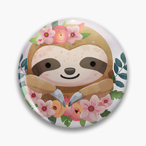 Item preview, Cute watercolor sloth  designed and sold by FairySpore.
