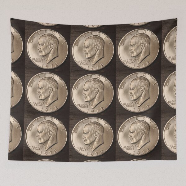Item preview, 1972 S Eisenhower "Ike" Dollar designed and sold by coinsxcrochet.