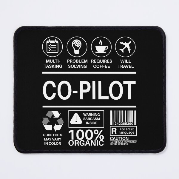 Item preview, Co-Pilot Multitasking Certified Job Gift Item designed and sold by SpicyAviator.