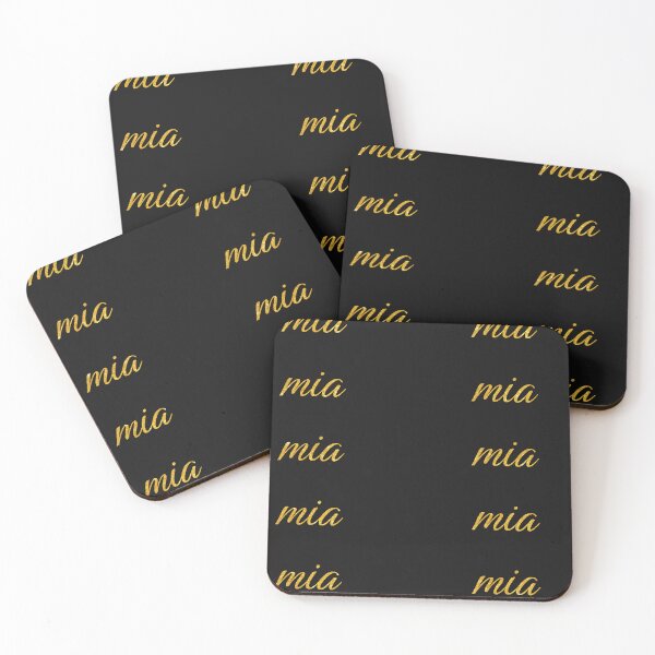 Item preview,   Pack of 10 stickers : personalized mia Name Hand Lettering Gold Letters designed and sold by zambojulian.
