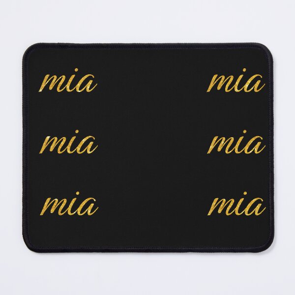 Item preview, Pack of 10 stickers : personalized mia Name Hand Lettering Gold Letters designed and sold by zambojulian.