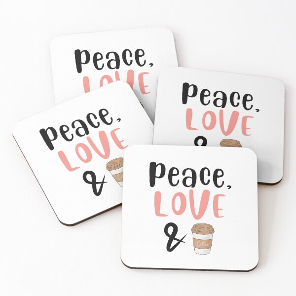 Item preview, Peace Love and Coffee, Willow Days designed and sold by avit1.