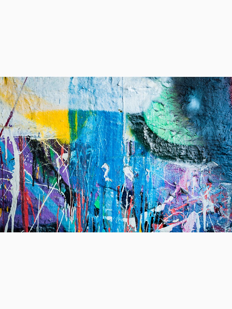 Dripping paint graffiti wall by Juhku