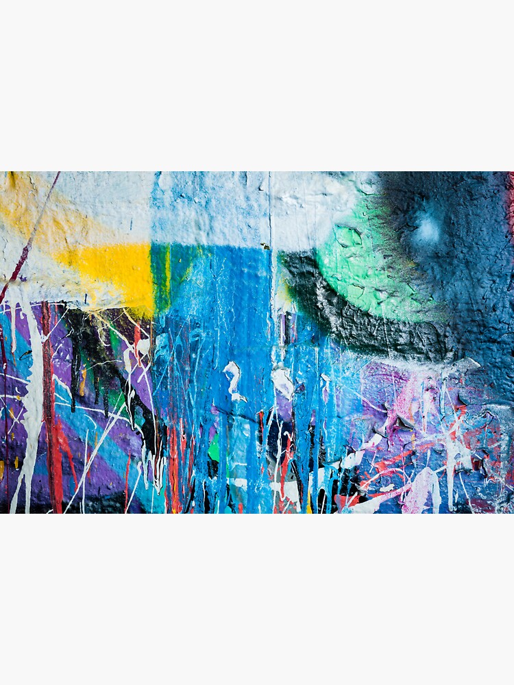 Dripping paint graffiti wall by Juhku