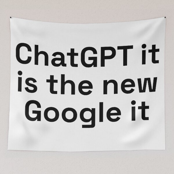 Item preview, ChatGPT it is the new Google it designed and sold by PrintsyGal.