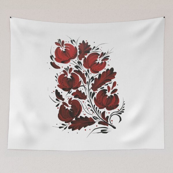 Item preview, Petrykivka painting composition designed and sold by Ihorkacrazy.