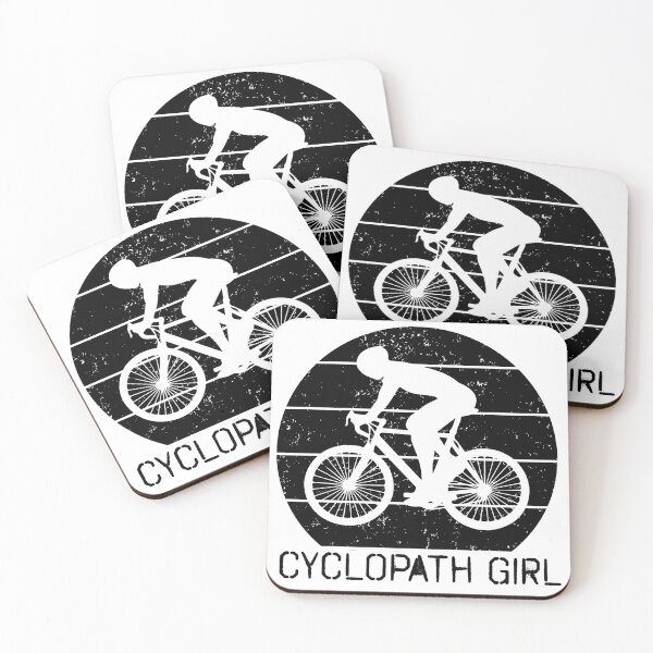 Item preview, Cyclopath girl text with a female biker silhuette designed and sold by EmeraldeaArt.