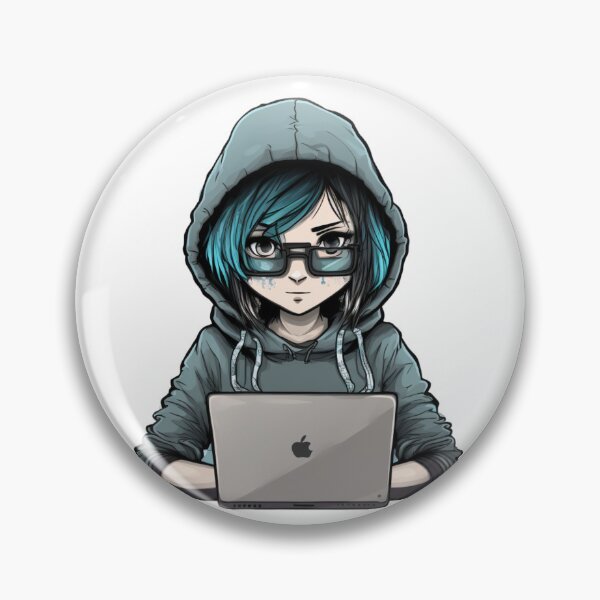 Artikelvorschau, Tech-Girl, Hacker, Hacker-Girl, Frauen in der Cybersicherheit. entworfen und verkauft von ByNiran.