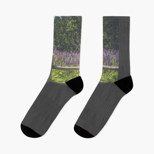 Item preview, Split Rail Fence and Purple Lupines designed and sold by Alanafinephoto.