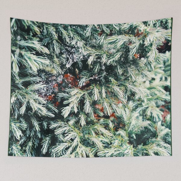 Item preview, Fir tree covered with drops of rain designed and sold by helenkaiy.
