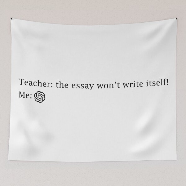 Item preview, Teacher essay ChatGPT joke designed and sold by PrintsyGal.