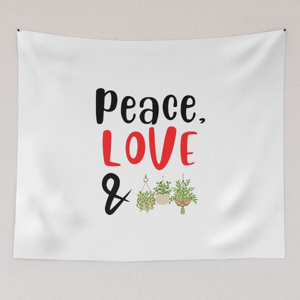 Item preview, Peace Love and Plants, Willow Days designed and sold by avit1.